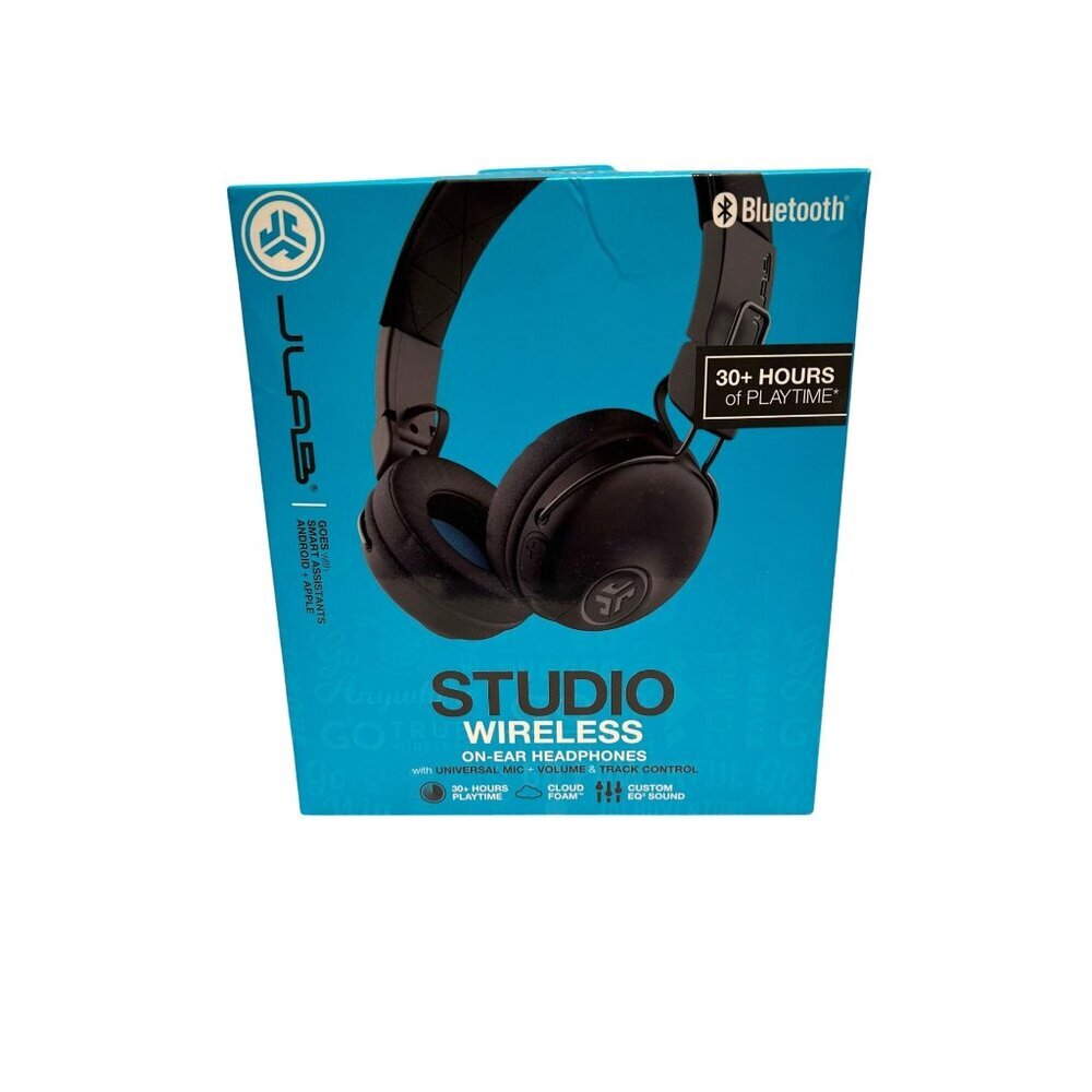 JLAB STUDIO WIRELESS ON-EAR HEADPHONES NIB 30+ Hrs of Playtime Bluetooth